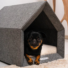 Lade das Bild in den Galerie-Viewer, Rexproduct Indoor Hundehütte "PetHome 2.0" TEDDY | 100% recycelt | S - XL | Dunkelgrau | 2 Matratzenfarben