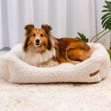 Lade das Bild in den Galerie-Viewer, Nachhaltiges Premium Hundebett "Teddy" SoftColor | Rexproduct | Schadstofffrei & recycelte Materialien | Hellbeige | Fräulein Plath