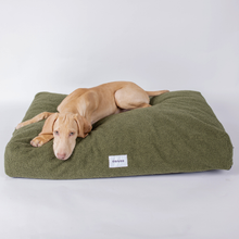 Lade das Bild in den Galerie-Viewer, Hundebett Teddy von Caruso - orthopädisch & recycelt - Oeko-Tex® Standard - 3 Farben & Größen Waldgrün - Teddy | Fräulein Plath