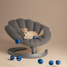 Lade das Bild in den Galerie-Viewer, Schwingendes Haustierbett SHELL von TAVO | Für Hund & Katze | GREENGUARD-Gold-Zertifizierung | Farbe: Lunar | Fräulein Plath