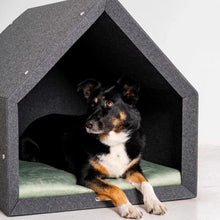 Lade das Bild in den Galerie-Viewer, Rexproduct Indoor Hundehütte "PetHome 2.0" | 100% recycelt | S - XL | Dunkelgrau | 9 Matratzenfarben