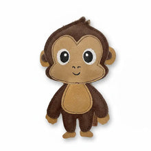 Lade das Bild in den Galerie-Viewer, Nachhaltiges BUDDY. Hundespielzeug aus Leder für kleine Hunde "Affe" - schadstofffrei