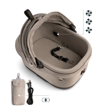 Lade das Bild in den Galerie-Viewer, Isofix Autositz & Transportbox Maeve™ iso5x Wind Tavo | Integriertes Belüftungssystem | für Hunde bis 13.6 kg | GREENGUARD-Gold-Zertifizierung | Tawny
