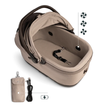 Lade das Bild in den Galerie-Viewer, Isofix Autositz & Transportbox Maeve™ iso6x Wind Tavo | Integriertes Belüftungssystem | für Hunde bis 18 kg | GREENGUARD-Gold-Zertifizierung | Fawn