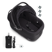 Lade das Bild in den Galerie-Viewer, Isofix Autositz & Transportbox Maeve™ iso6x Wind Tavo | Integriertes Belüftungssystem | für Hunde bis 18 kg | GREENGUARD-Gold-Zertifizierung | Onyx | Fräulein Plath