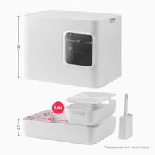 Lade das Bild in den Galerie-Viewer, Nachhaltige Katzentoilette HOOPO® DOME | 100% recycelt | Weiss