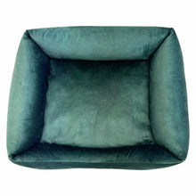Lade das Bild in den Galerie-Viewer, Premium Hundebett Rexproduct | Recycelte Materialien & schadstofffrei | Dunkelgrün | 9 versch. Matratzenfarben