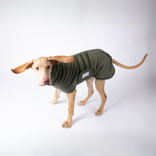 Lade das Bild in den Galerie-Viewer, Hundebademantel Cozy Hug von Caruso - OEKO-TEX® zertifiziert - Waldgrün - 6 Größen | Fräulein Plath