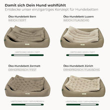Lade das Bild in den Galerie-Viewer, Öko-Hundebett Bern von HOUND&NATURE | Recycelte Materialien | Oeko-Tex® Standard 100 | Taupe