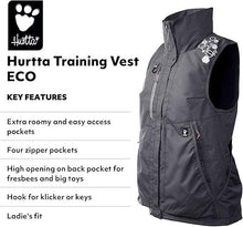 Lade das Bild in den Galerie-Viewer, Hurtta Trainingsweste Training vest ECO | Recyceltes Material | Wassersäule über 10000 mm | Blackberry