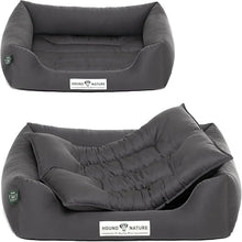 Lade das Bild in den Galerie-Viewer, Öko-Hundebett Bern von HOUND&NATURE | Recycelte Materialien | Oeko-Tex® Standard 100 | Grau