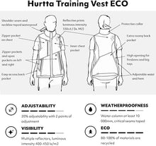 Lade das Bild in den Galerie-Viewer, Hurtta Trainingsweste Training vest ECO | Recyceltes Material | Wassersäule über 10000 mm | Blackberry