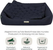 Lade das Bild in den Galerie-Viewer, Orthopädisches Öko-Hundebett Zermatt von HOUND&NATURE | Recycelte Materialien | Oeko-Tex® Standard | Blau