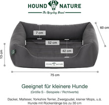 Lade das Bild in den Galerie-Viewer, Öko-Hundebett Bern von HOUND&NATURE | Recycelte Materialien | Oeko-Tex® Standard 100 | Grau S