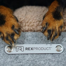Lade das Bild in den Galerie-Viewer, Rexproduct Indoor Hundehütte "PetHome 2.0" TEDDY | 100% recycelt | S - XL | Hellgrau | 2 Matratzenfarben
