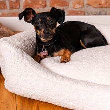 Lade das Bild in den Galerie-Viewer, Nachhaltiges Premium Hundebett "Teddy" SoftColor | Rexproduct | Schadstofffrei & recycelte Materialien | Hellbeige | Fräulein Plath