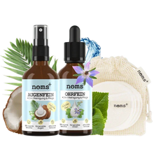 Lade das Bild in den Galerie-Viewer, Großes Pflege-Set | 2-in-1 Augenfein + 2-in-1 Ohrfein + Pflegepads | Für Hunde & Katzen | 100% vegan & tierleidfrei |