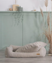 Lade das Bild in den Galerie-Viewer, BUDDY. Hundebett Le Fluff | Recycelte Materialien | ÖkoTex-zertifiziert | Beige