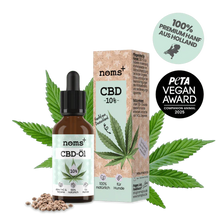 Lade das Bild in den Galerie-Viewer, Noms+ 10% CBD Tropfen für Hunde | 100% natürlich & sanft | 10ml Öl | Fräulein Plath