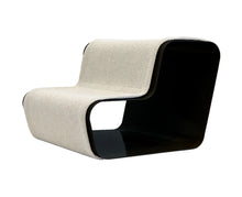 Lade das Bild in den Galerie-Viewer, dogBeam2 | Hundetreppe | Für Welpen & kleine Hund | Bezug aus recycelten PET-Flaschen Stahl Anthrazit - Bezug Perlweiss