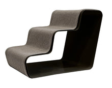 Lade das Bild in den Galerie-Viewer, dogBeam3 | Hundetreppe | Für Welpen & kleine Hunde | Bezug aus recycelten PET-Flaschen Stahl Anthrazit - Bezug Graphitgrau