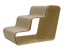 Lade das Bild in den Galerie-Viewer, dogBeam3 | Hundetreppe | Für Welpen & kleine Hunde | Bezug aus recycelten PET-Flaschen Stahl Sand - Bezug Sand