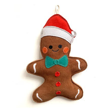 Lade das Bild in den Galerie-Viewer, Nachhaltiges Leder Hundespielzeug "Lasse Lebkuchenmann" | Schadstofffrei & robust | Süßes Weihnachtsgeschenk