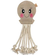 Lade das Bild in den Galerie-Viewer, Nachhaltiges Leder Hundespielzeug Oktopus Dummy "Karla Krake 2.0" | 100% schadstofffrei & robust