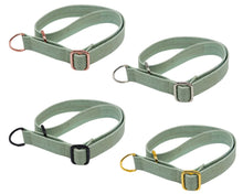 Lade das Bild in den Galerie-Viewer, Zugstopp Halsband | Korkleder | Umweltfreundlich | Robust & Vegan | Mint | Beschläge wählbar