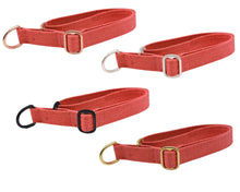 Lade das Bild in den Galerie-Viewer, Zugstopp Halsband | Korkleder | Umweltfreundlich | Robust & Vegan | Coral | Beschläge wählbar