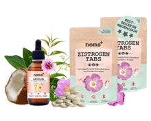 Lade das Bild in den Galerie-Viewer, 1x Zpot-on & 2x 150g Zistrosen-Tabs | Spar-Set | Pflanzlicher Anti-Zecken Schutz für Hunde gegen Flöhe, Zecken, Milben & Mücken | 100% Chemiefrei | Sparpaket