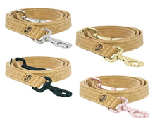 Lade das Bild in den Galerie-Viewer, Korkleder Hundeleine | Robust & Vegan | Top Ökobilanz | Natur | Beschläge wählbar