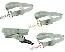 Lade das Bild in den Galerie-Viewer, Korkleder Hundeleine | Robust & Vegan | Top Ökobilanz | Mint | Beschläge wählbar