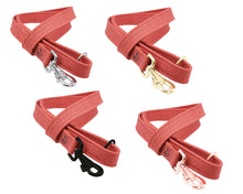 Lade das Bild in den Galerie-Viewer, Korkleder Hundeleine | Robust & Vegan | Top Ökobilanz | Coral | Beschläge wählbar