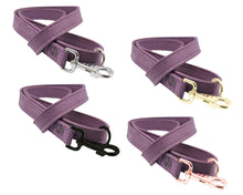 Lade das Bild in den Galerie-Viewer, Korkleder Hundeleine | Robust & Vegan | Top Ökobilanz | Flieder | Beschläge wählbar