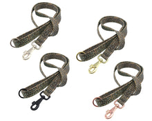 Lade das Bild in den Galerie-Viewer, Korkleder Hundeleine | Robust & Vegan | Top Ökobilanz | Leo blau | Beschläge wählbar