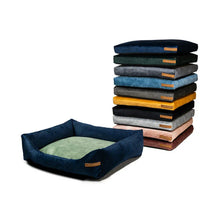 Lade das Bild in den Galerie-Viewer, Premium Hundebett Rexproduct | Recycelte Materialien & schadstofffrei | Marine | 9 versch. Matratzenfarben