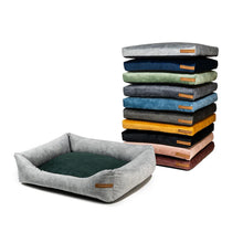 Lade das Bild in den Galerie-Viewer, Premium Hundebett Rexproduct | Recycelte Materialien & schadstofffrei | Hellgrau | 9 versch. Matratzenfarben