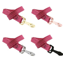 Lade das Bild in den Galerie-Viewer, Korkleder Hundeleine | Robust & Vegan | Top Ökobilanz | Pink | Beschläge wählbar
