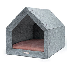 Lade das Bild in den Galerie-Viewer, Rexproduct Indoor Hundehütte "PetHome 2.0" | 100% recycelt | S - XL | Hellgrau | 9 Matratzenfarben