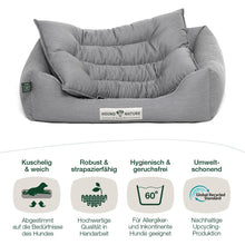 Lade das Bild in den Galerie-Viewer, Öko-Hundebett Bern von HOUND&NATURE | Recycelte Materialien | Oeko-Tex® Standard 100 | Hellgrau