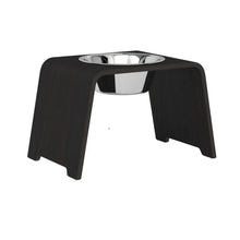 Lade das Bild in den Galerie-Viewer, dogBar® Single Hundenapf | Edelstahl | Eiche dunkel | 3 Größen