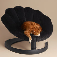 Lade das Bild in den Galerie-Viewer, Schwingendes Haustierbett SHELL von TAVO| Für Hund & Katze | GREENGUARD-Gold-Zertifizierung | Farbe: Onyx