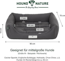 Lade das Bild in den Galerie-Viewer, Öko-Hundebett Bern von HOUND&NATURE | Recycelte Materialien | Oeko-Tex® Standard 100 | Grau M