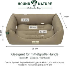 Lade das Bild in den Galerie-Viewer, Öko-Hundebett Bern von HOUND&NATURE | Recycelte Materialien | Oeko-Tex® Standard 100 | Taupe M