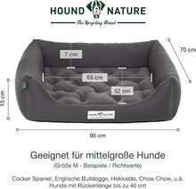 Lade das Bild in den Galerie-Viewer, Orthopädisches Öko-Hundebett Zürich von HOUND&NATURE | Fleece-Seite | Recycelte Materialien | Oeko-Tex® Standard | Grau M