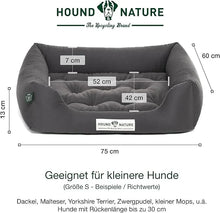 Lade das Bild in den Galerie-Viewer, Orthopädisches Öko-Hundebett Zürich von HOUND&NATURE | Fleece-Seite | Recycelte Materialien | Oeko-Tex® Standard | Grau S