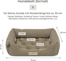 Lade das Bild in den Galerie-Viewer, Orthopädisches Öko-Hundebett Zermatt von HOUND&NATURE | Recycelte Materialien | Oeko-Tex® Standard | Taupe S