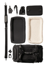 Lade das Bild in den Galerie-Viewer, Flug- & Transporttasche Tavo Dupree II für Hunde & Katzen bis 9 kg | GREENGUARD-Gold-Zertifizierung | Farbe: Onyx