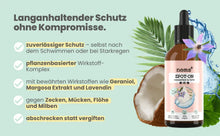 Lade das Bild in den Galerie-Viewer, WASSERFEST Zpot-on Tropfen für Hunde gegen Flöhe, Zecken, Milben & Mücken | 100% Chemiefrei | 100ml Jahresvorrat